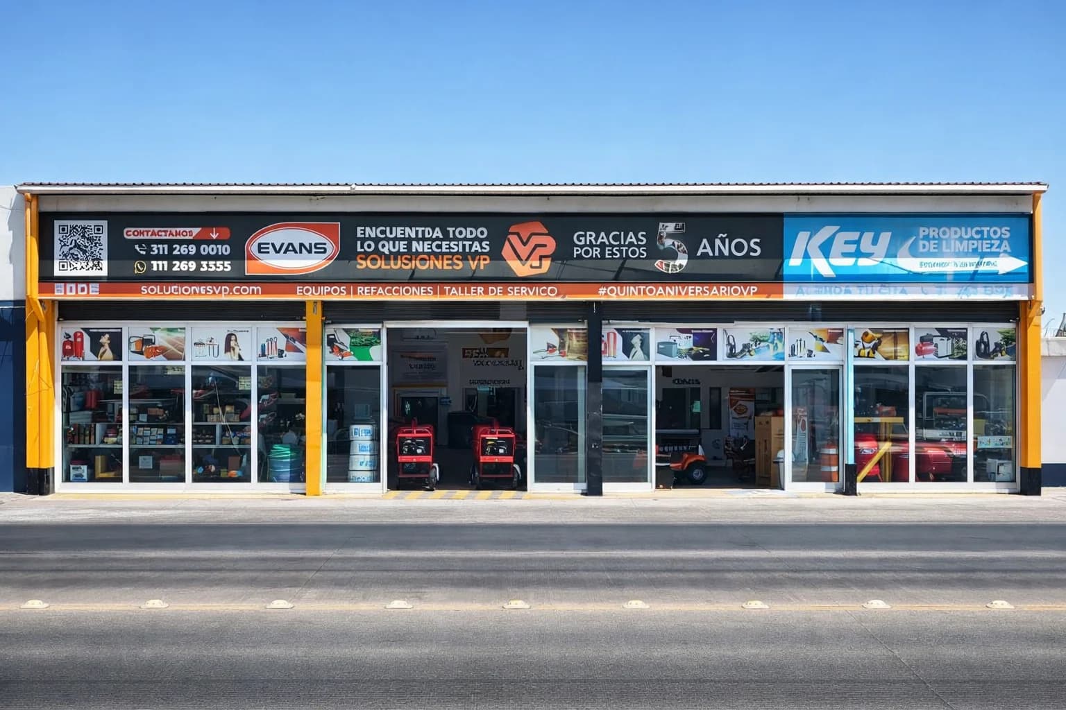 Fachada de Soluciones VP en Tepic - Venta de equipos y taller autorizado Evans